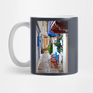 Picturesque alley in Skopelos Mug